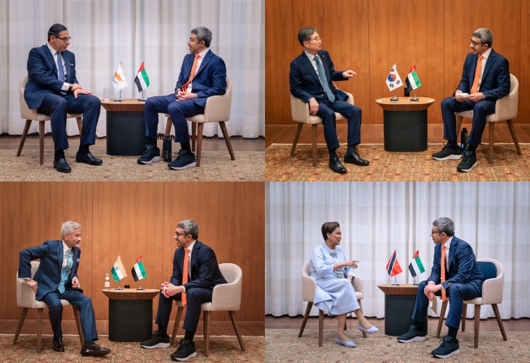 Abdullah bin Zayed meets foreign ministers, senior officials in New York