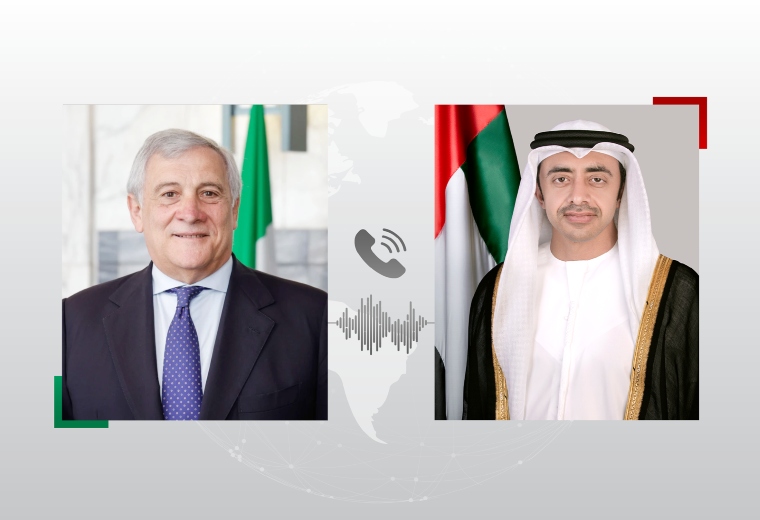 عبدالله بن زايد ونائب رئيس الوزراء وزير الخارجية الإيطالي يبحثان هاتفيا العلاقات الاستراتيجية بين البلدين